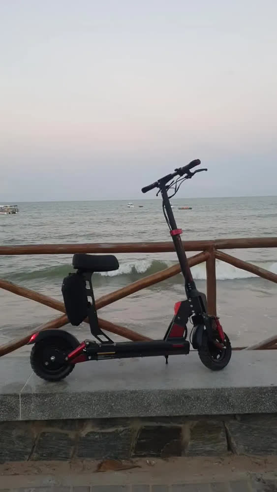 foto de Honeywhale C1 Patinete Elétrico Adulto, 980w Scooter Eletrica, Autonomia 40km (max), Velocidade 45km/h (max), 150 Kg Capacidade Máxima De Carga, Honey Whale, Com Modo De Cruzeiro, Cor Vermelho