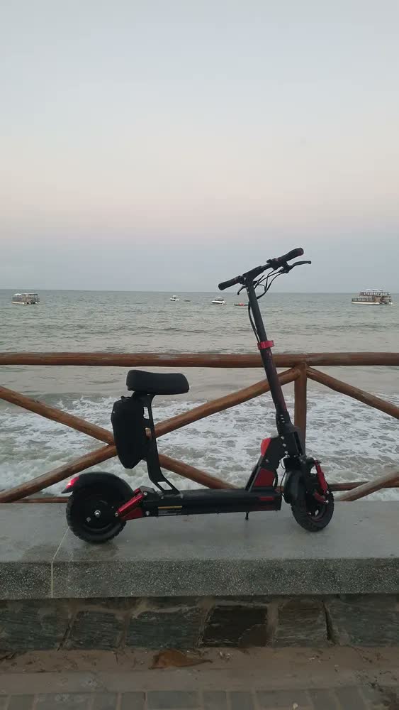 foto de Honeywhale C1 Patinete Elétrico Adulto, 980w Scooter Eletrica, Autonomia 40km (max), Velocidade 45km/h (max), 150 Kg Capacidade Máxima De Carga, Honey Whale, Com Modo De Cruzeiro, Cor Vermelho