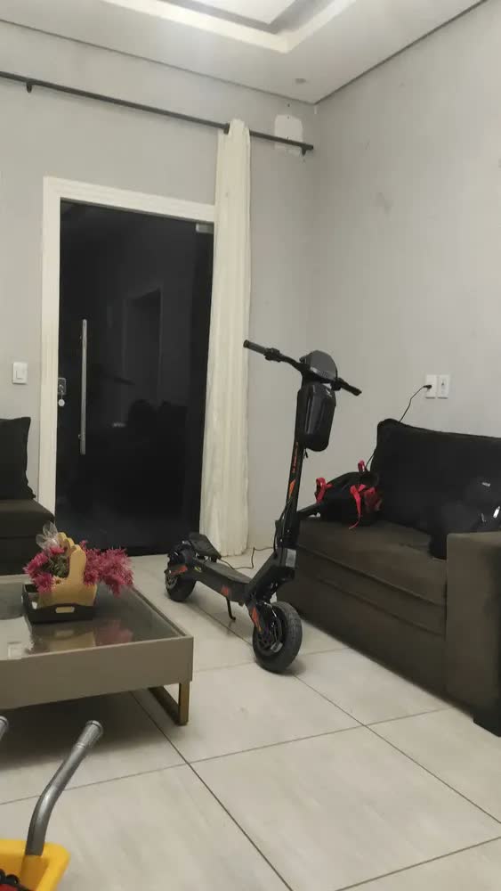 foto de Honeywhale H2 Patinete Elétrico Dobrável Para Adultos, Motor De 1200w (máx), Velocidade Máxima De 50 Km/h, Autonomia De 50 Km, Bateria De 15ah, Honey Whale Scooter Eletrica Com Dupla Suspensão Cinza