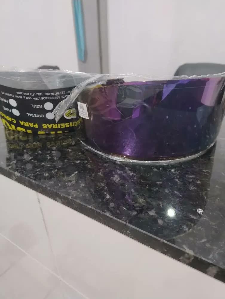 foto de Viseira Compativel Capacete Axxis/asx Eagle/draken/city V18b