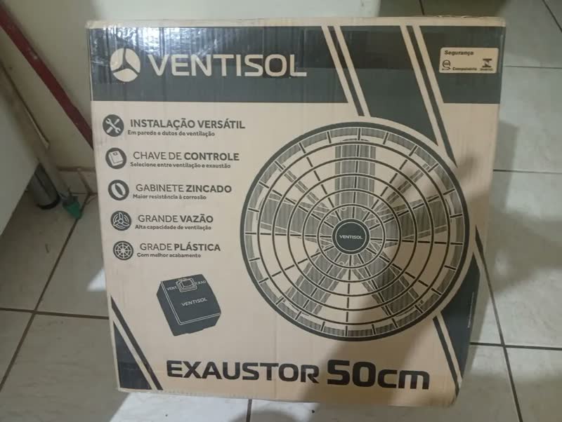 foto de Exaustor Industrial 50 Cm Alta Vazão Coifa P/cabine Pintura