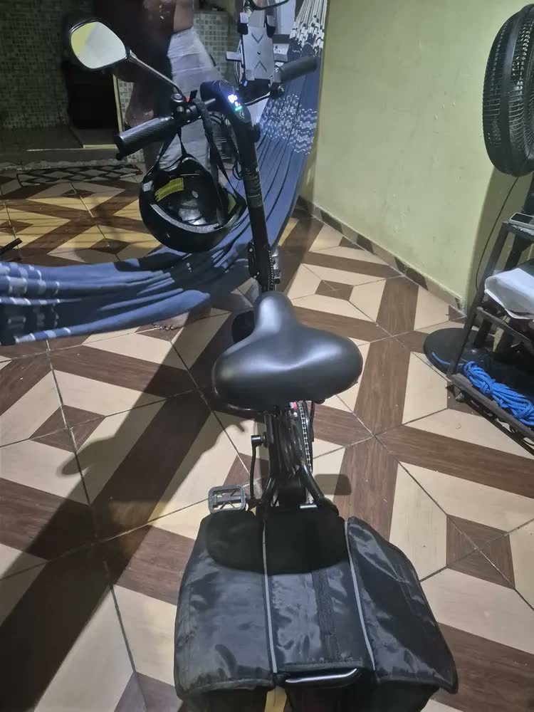 foto de Honeywhale B20 Bicicleta Elétrica, 440w-35km-25km/h-120kg, Scooter Motor-ebike-adulto-bike-autonomia-velocidade Máxima-carga-honey Whale-fat-dobravel, 14 Aro, Freios A Disco Dianteiros E Traseiros