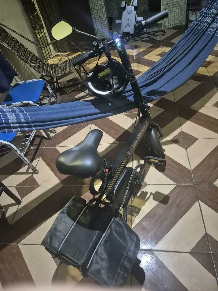 foto de Honeywhale B20 Bicicleta Elétrica, 440w-35km-25km/h-120kg, Scooter Motor-ebike-adulto-bike-autonomia-velocidade Máxima-carga-honey Whale-fat-dobravel, 14 Aro, Freios A Disco Dianteiros E Traseiros