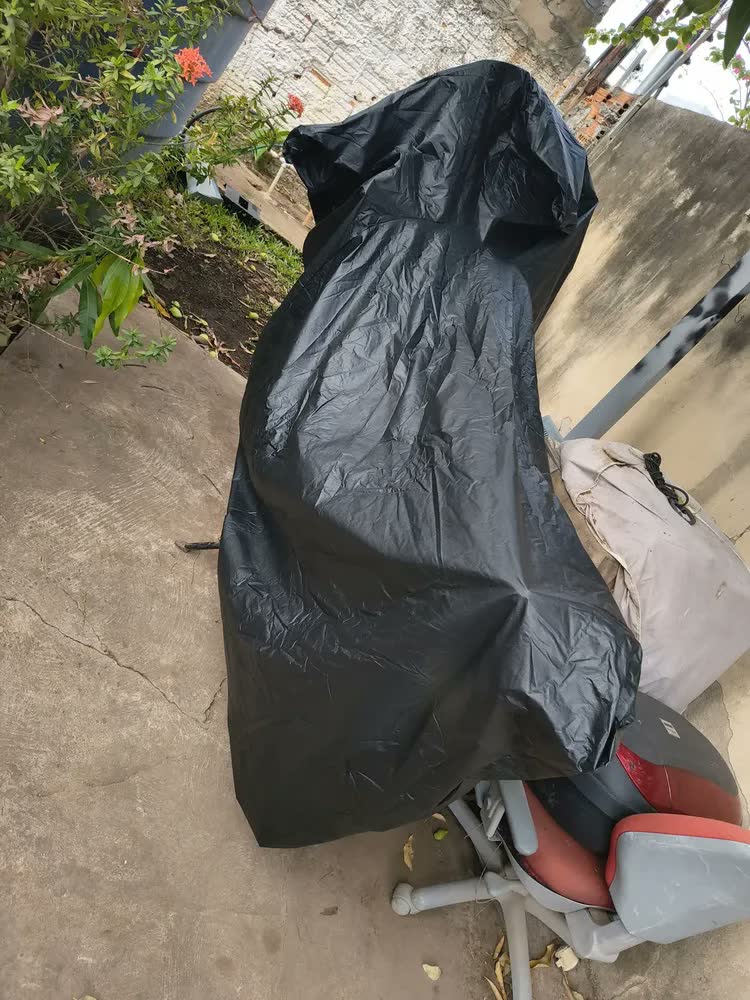 foto de Capa Para Moto Couro Forrada Impermeável Térmica Sol Chuva