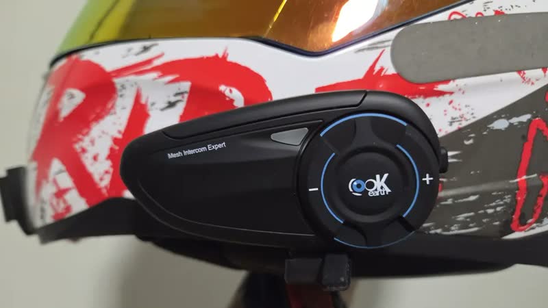 foto de Intercomunicador Bluetooth Lookearth Q8 Para Moto, Kit 2 Unidades Com Mesh, Rádio FM e IP67