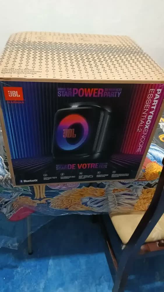 foto de Alto-falante Jbl Partybox Encore Essential 2 Party preto