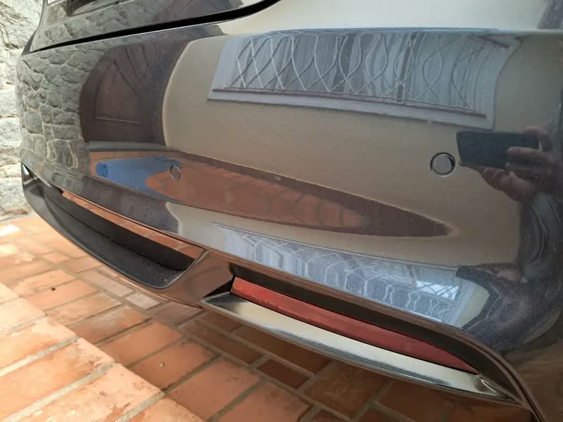 foto de Kit Sensor de Estacionamento E-Tech 4 Pontos Embutido Preto Display LED