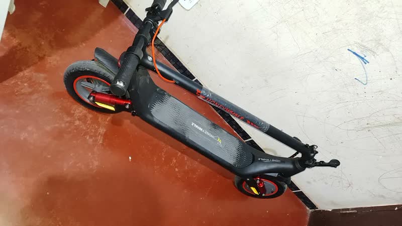 foto de HONEYWHALE M1 MAX Patinete Elétrico Adulto, 500W-32KM/H-22KM-120KG, Scooter-Eletrica-Velocidade-Juvenil-Dobrável-Autonomia-de-Aplicativo-Bluetooth-Carge-Honey Whale, Suspensão Dianteira e Traseira