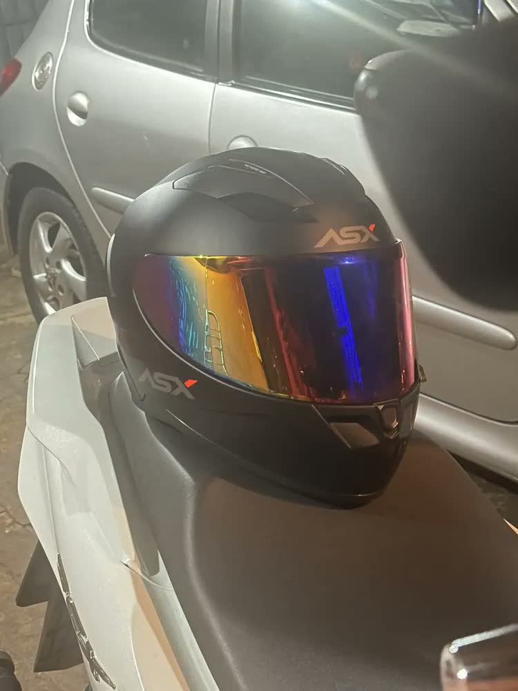 foto de Viseira Capacete Asx Axxis Vermelha Revo Eagle Draken V18b