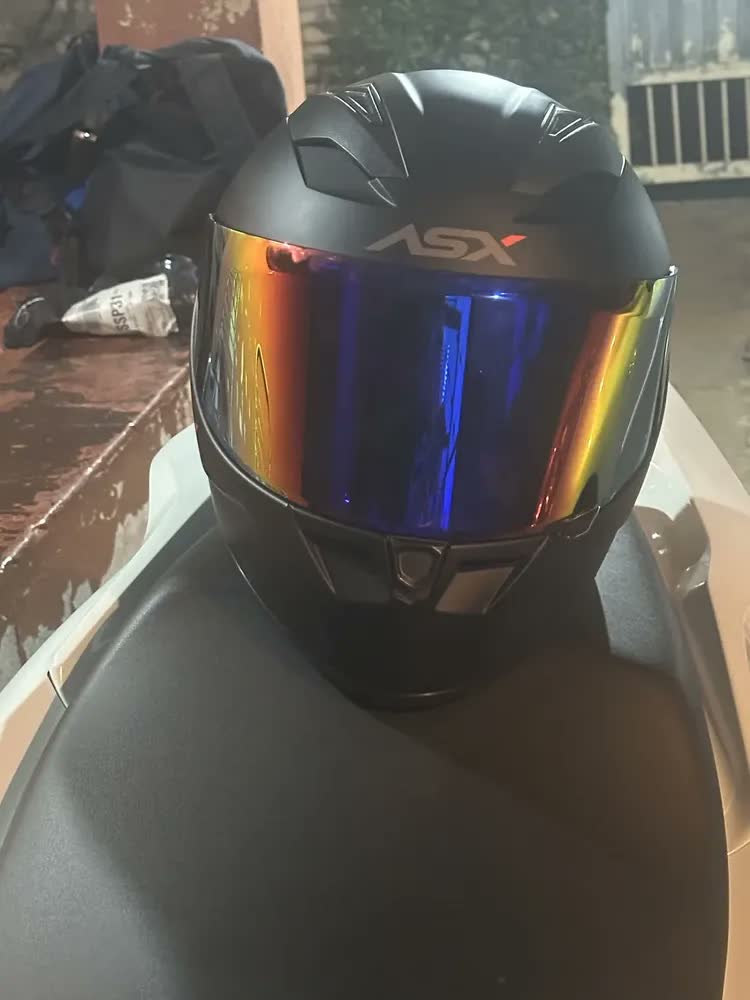 foto de Viseira Capacete Asx Axxis Vermelha Revo Eagle Draken V18b
