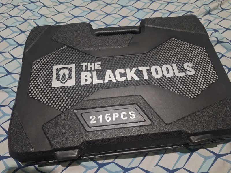 foto de Jogo Soquetes Catracas Ferramentas Kit Chave 216 Peças Completa Oficina Master Maleta Tkf216 The Black Tools