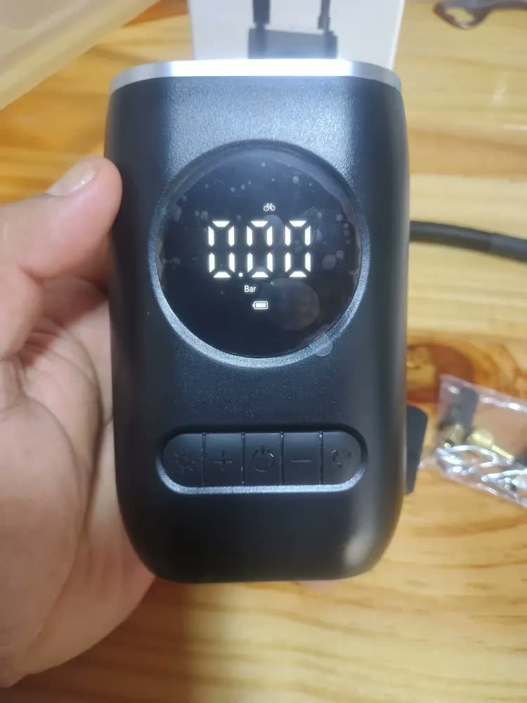 foto de Compressor de Ar Portátil Digital S-FORTE 150 PSI USB Para Carro Moto Bike