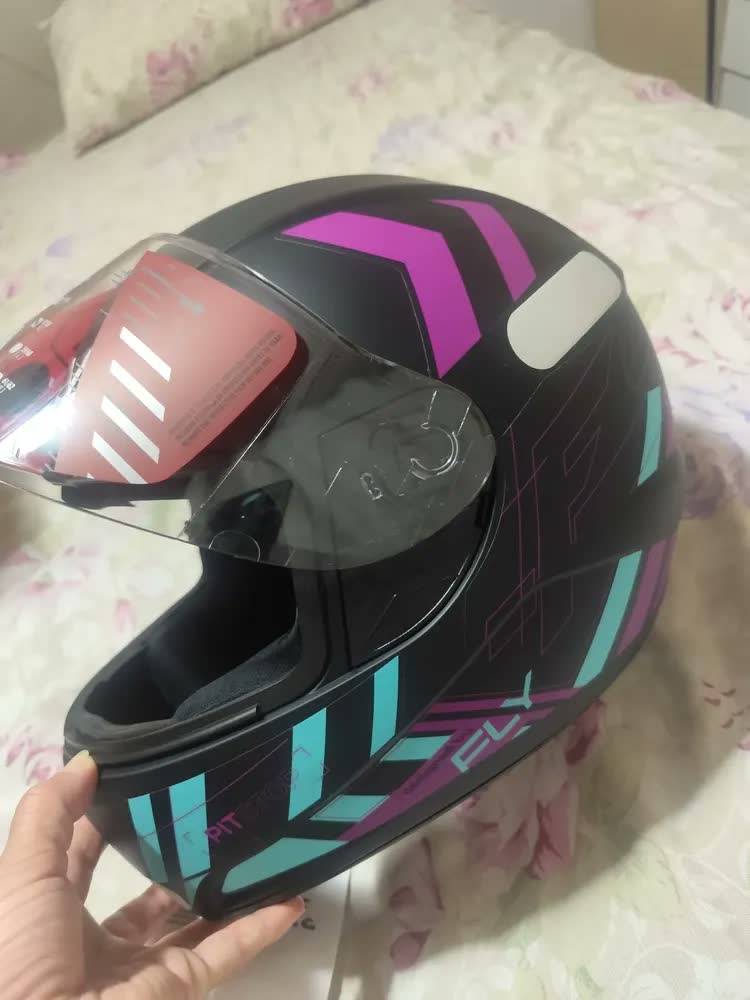 foto de Capacete Moto Fechado Fly F9 Hg Pitstop Fosco Unissex