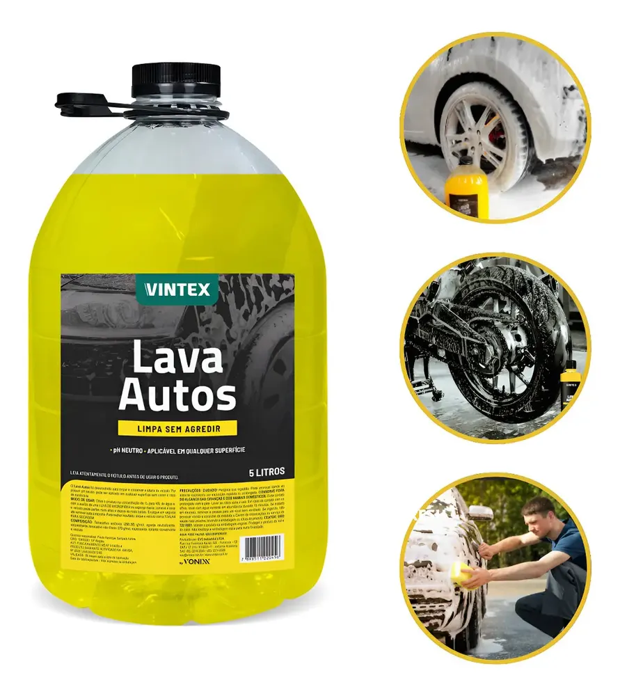 Lava Autos Shampoo Automotivo Vintex Da Vonixx 5l
