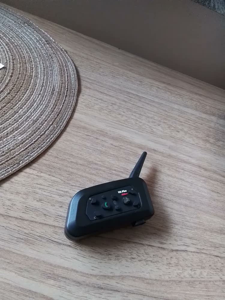 foto de Intercomunicador Capacete Bluetooth V6 Plus Riders 2 Unidades IP65