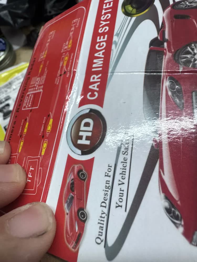 foto de Câmera De Re Automotiva Led Hd Infravermelho Visão Noturna Colorida Universal Veicular Carro Borboleta 2 Em 1 A Prova D'agua