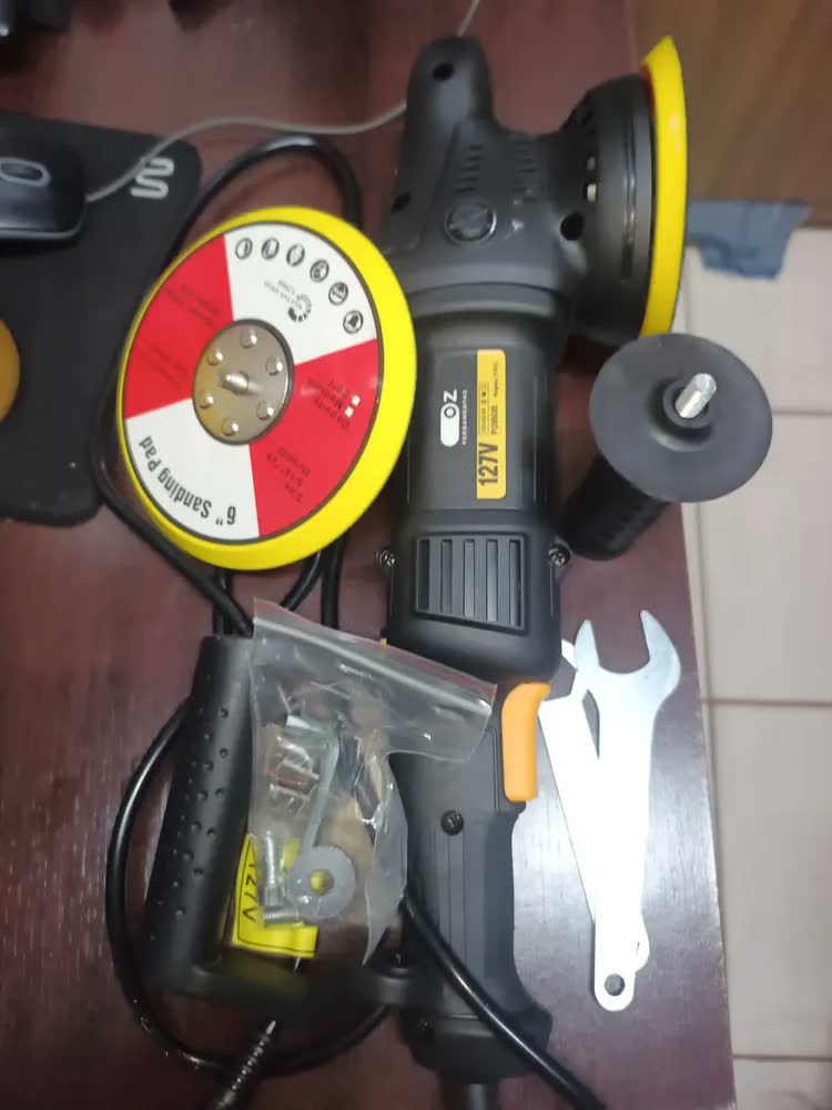 foto de Politriz Eletrica Roto Orbital 15mm 5 E 6 Pol 950w Po950 Oz