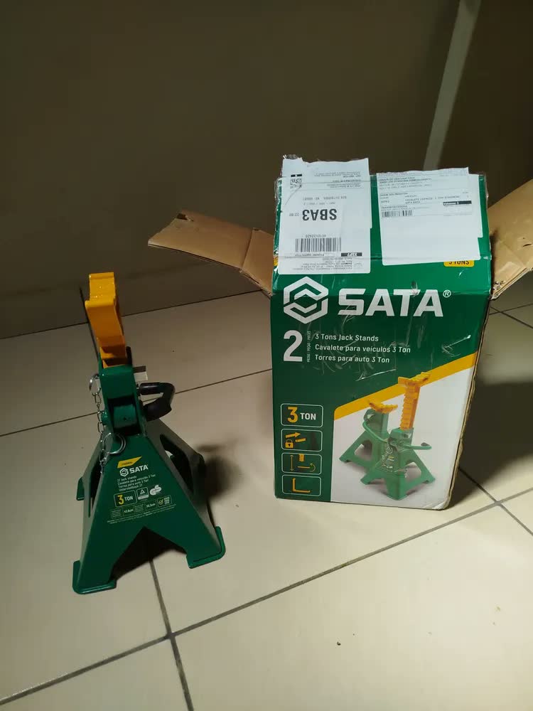 foto de Cavalete Automotivo Sata Ajustável para 3 Toneladas
