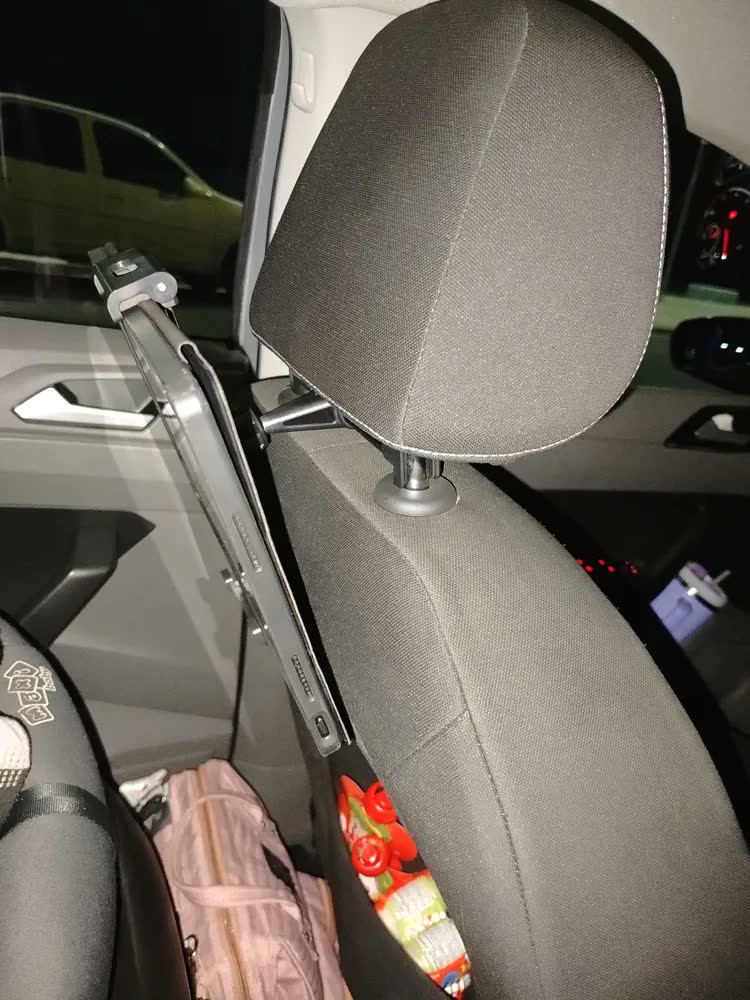foto de Suporte Veicular Para Encosto Do Banco Traseiro Cabeça 360 Graus Carro Para Tablet iPad Celular Viagens Longas Criança Assistir Compatível iPhone Samsung Xiaomi Poco Motorola Cor Preto Ice Coorel