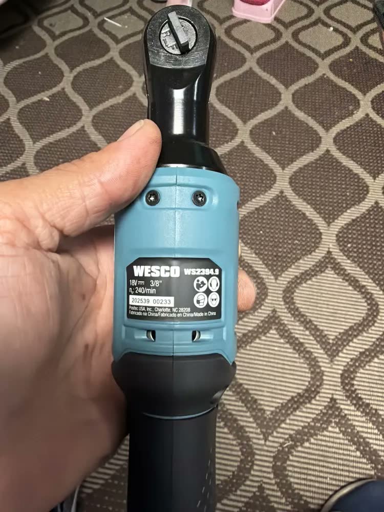 foto de Chave Catraca 3/8 Sem Bateria Wesco Azul-petróleo