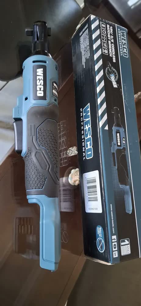 foto de Chave Catraca 3/8 Sem Bateria Wesco Azul-petróleo