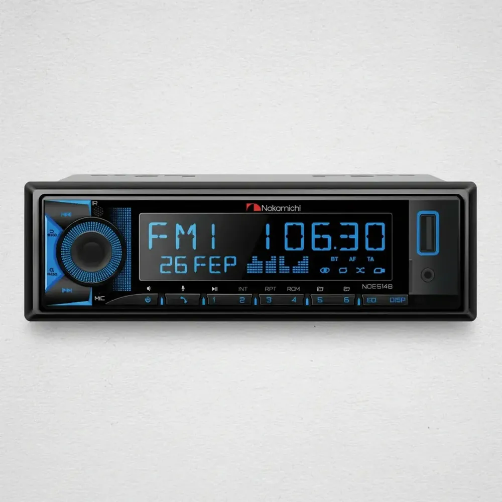 Rádio Automotivo Nakamichi Nqe514b Mp3 Bluetooth Usb Infra Vermelho Som Carro