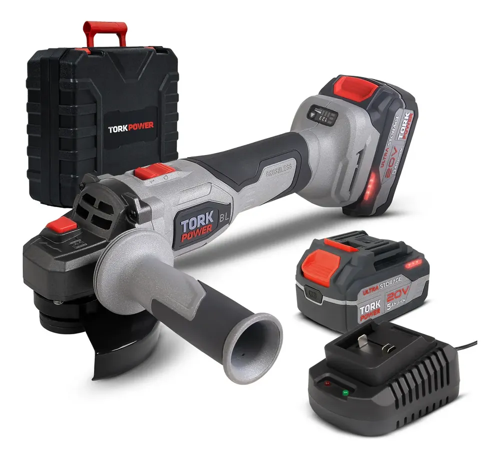 Esmerilhadeira Lixadeira Industrial Tork 125mm Bateria 20v Cor Cinza Frequência 50/60hz