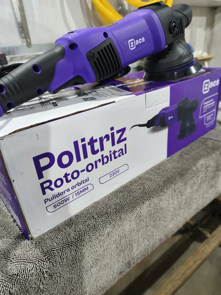 foto de Politriz Roto Orbital Zacs 5 Pol De 900w De 110v Ou Cor Púrpura