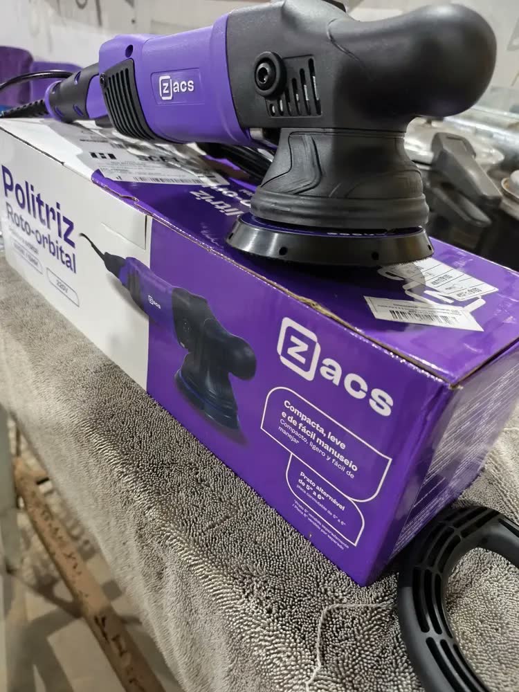 foto de Politriz Roto Orbital Zacs 5 Pol De 900w De 110v Ou Cor Púrpura