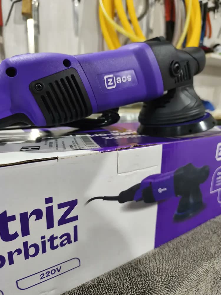 foto de Politriz Roto Orbital Zacs 5 Pol De 900w De 110v Ou Cor Púrpura