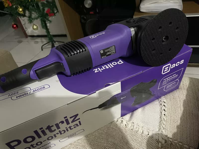 foto de Politriz Roto Orbital Zacs 5 Pol De 900w De 110v Ou Cor Púrpura