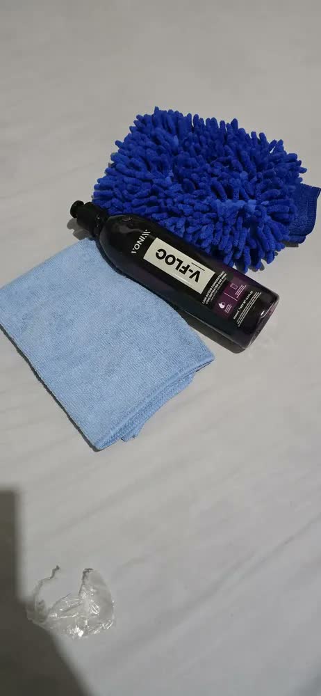 foto de Shampoo V-floc Vonixx + Toalha Microfibra + Luva Microfibra