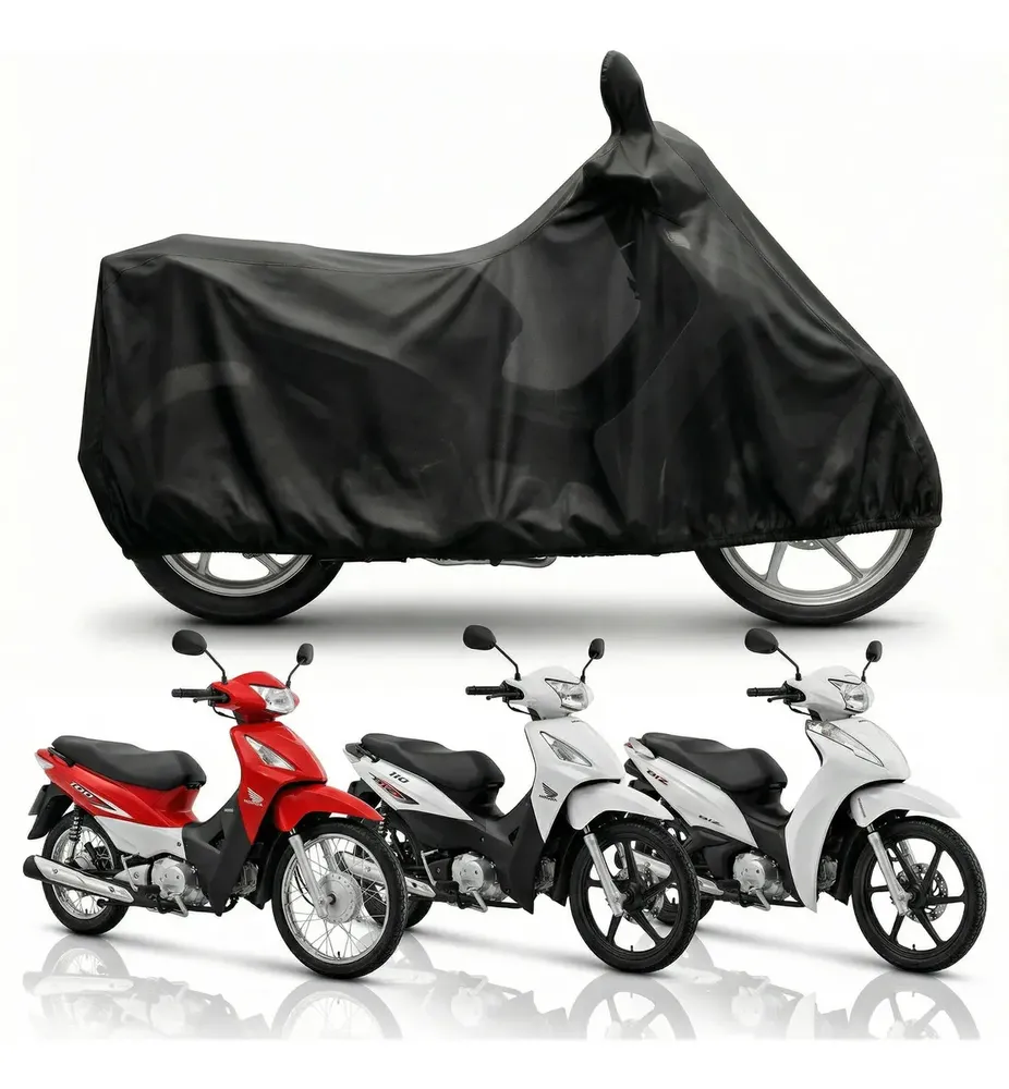 Capa De Cobrir Moto Honda Biz 100 110 125 Proteção Uv Sol Chuva Impermeável