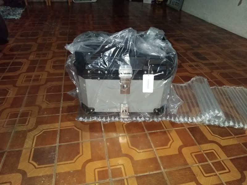 Baú Moto 45l Traseiro Big Trail Top Case Com Encosto