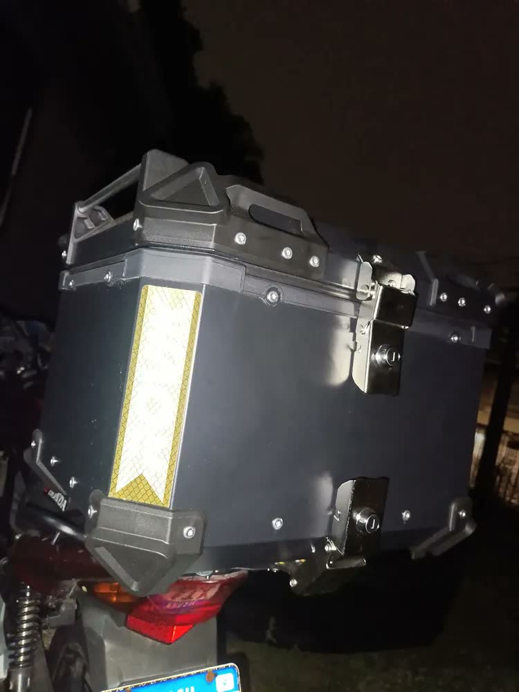 foto de Baú Moto 45l Traseiro Big Trail Top Case Com Encosto