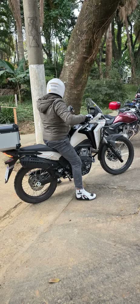 foto de Baú Moto 45l Traseiro Big Trail Top Case Com Encosto