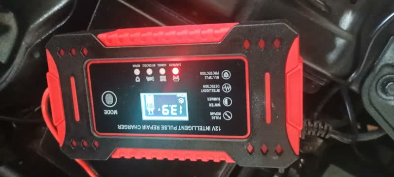 foto de Carregador Inteligente De Bateria Good Vision 12v 6a Automotivo Digital Lcd Para Carro Caminhão Moto Carga Rápida Portátil Para Auxiliar Partida Lenta Emergência - Bivolt