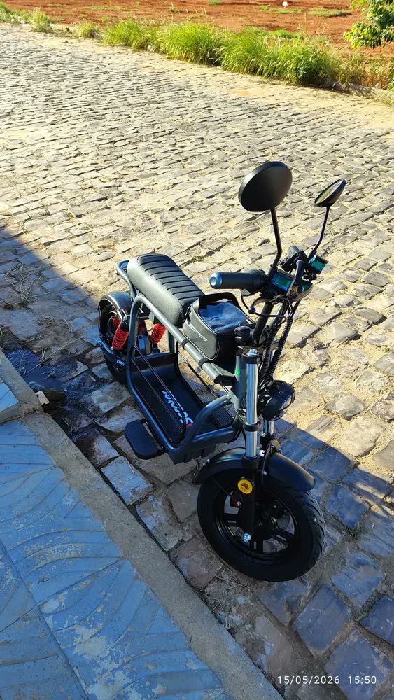 foto de Scooter Elétrico Dx5 Motor 1500w Adulto Max 55km/h Caixa 1/2 Preto