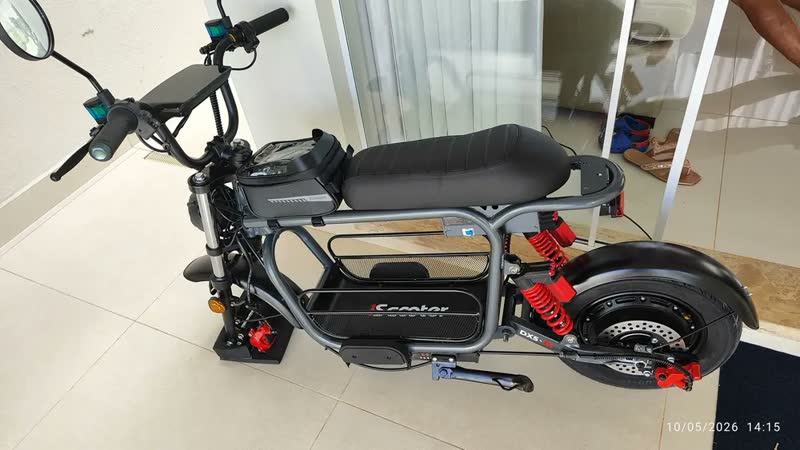 foto de Scooter Elétrico Dx5 Motor 1500w Adulto Max 55km/h Caixa 1/2 Preto