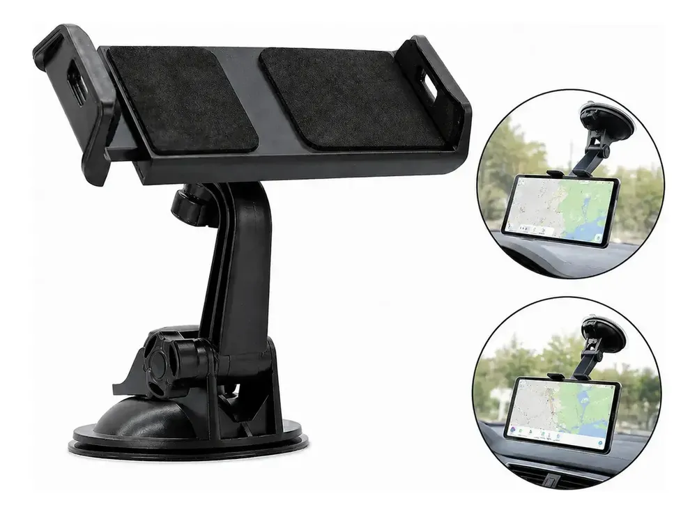 Suporte Veicular Carro Tablet iPad Tela 7 A 11 P' Ventosa Gps Apoio Veículo Localização
